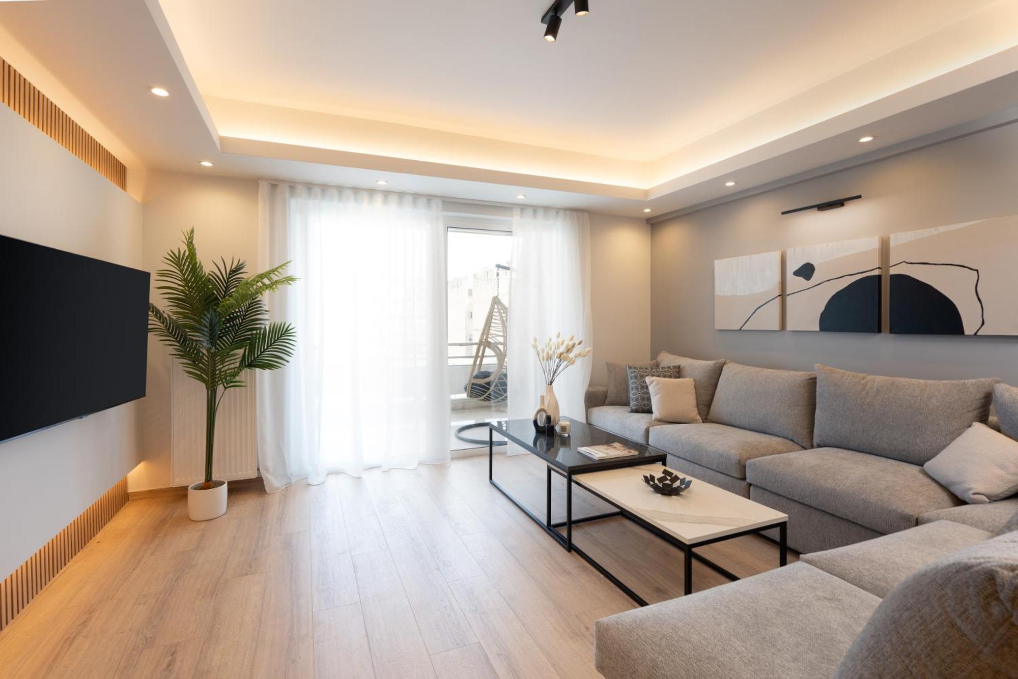 Luxury 4 Bedrooms Apartment Near Flisvos Marina 피레아스 외부 사진
